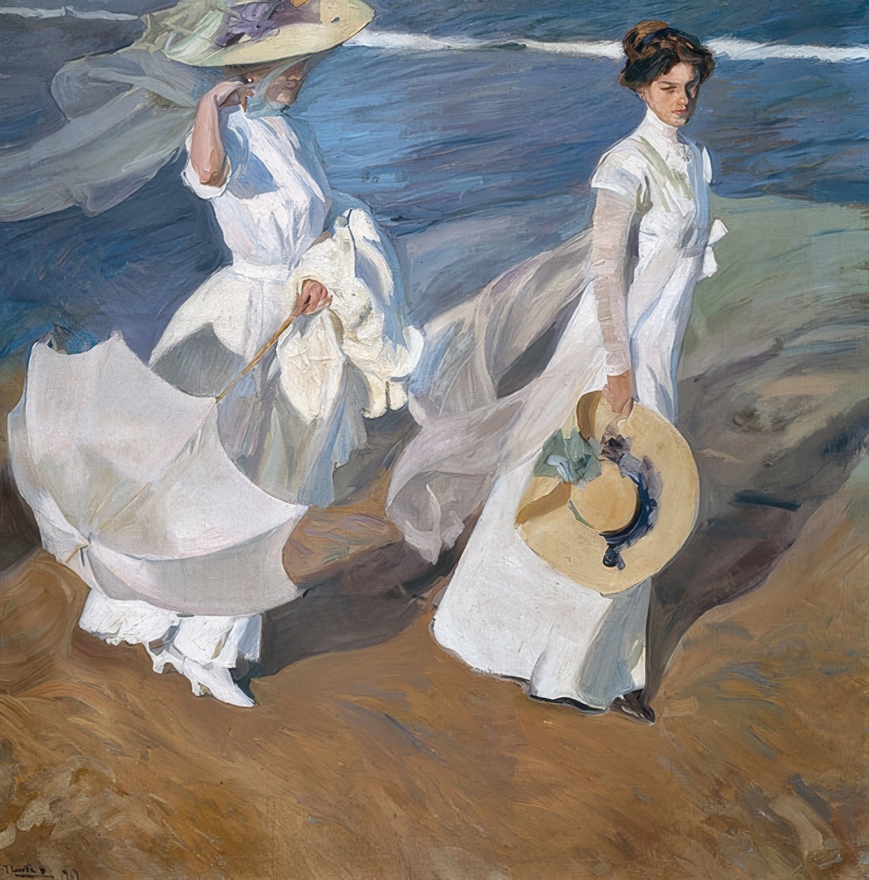 Caminhe ao longo da costa. 1909 de Joaquín Sorolla