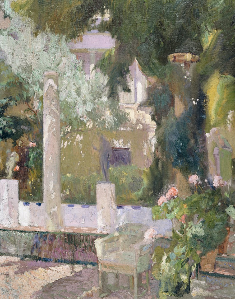 Os jardins da casa da família Sorolla de Joaquín Sorolla