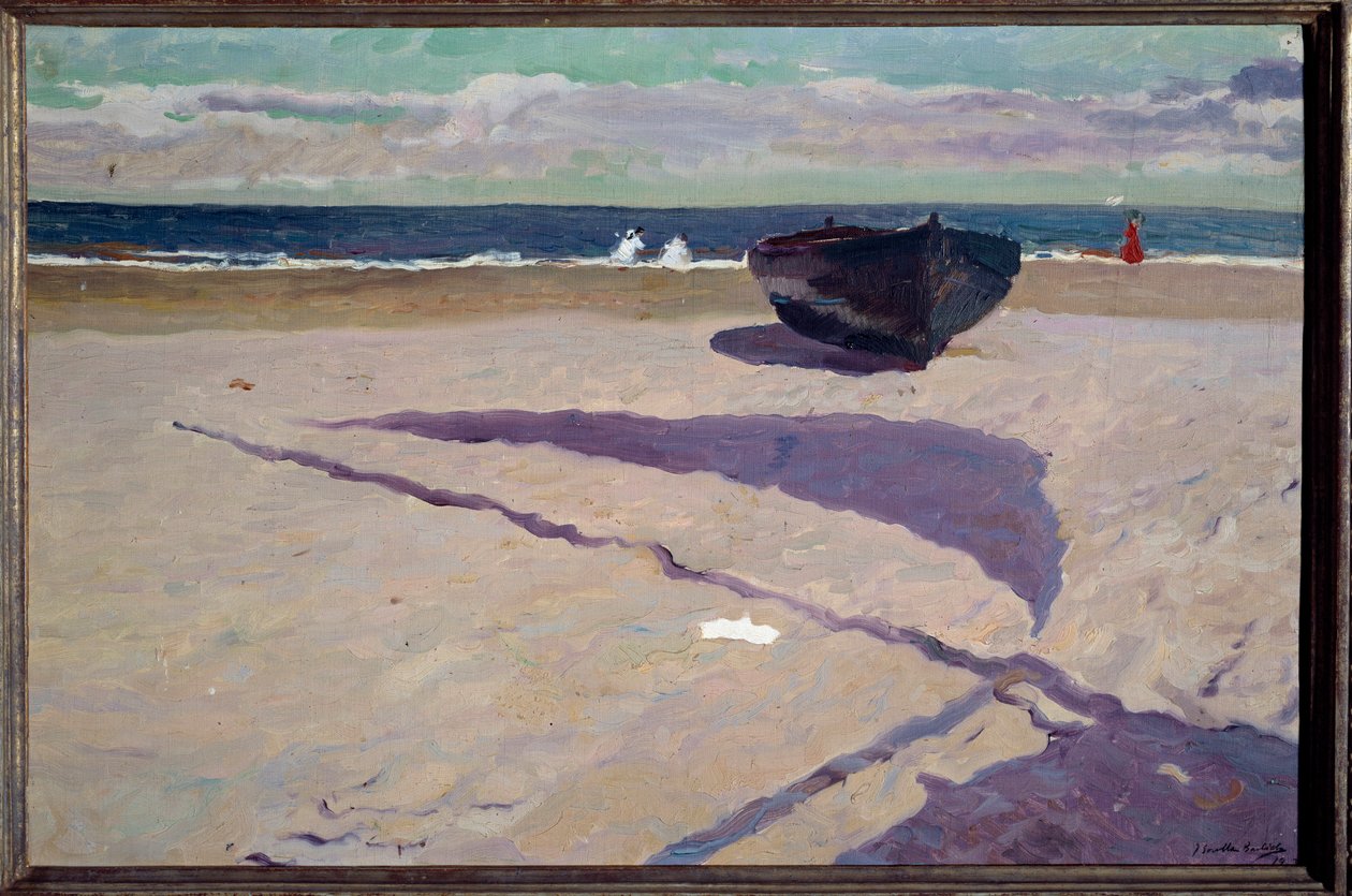 The Shadow of the Boat Painting by Joaquin Sorolla y Bastida (1862-1923) 1903 Madrid, Museu Sorolla de Joaquín Sorolla
