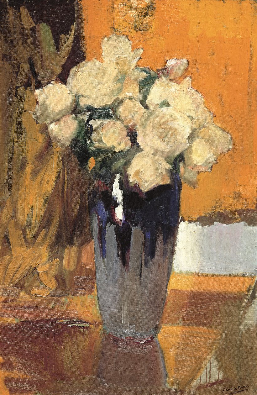 Rosas brancas da minha horta, 1920. de Joaquín Sorolla