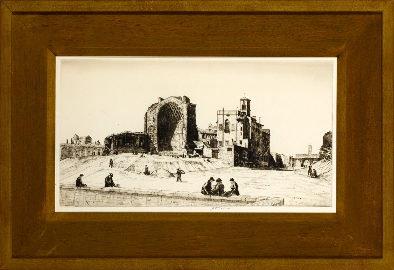 O Templo de Vênus e Roma, Roma, c.1922 de Job Nixon