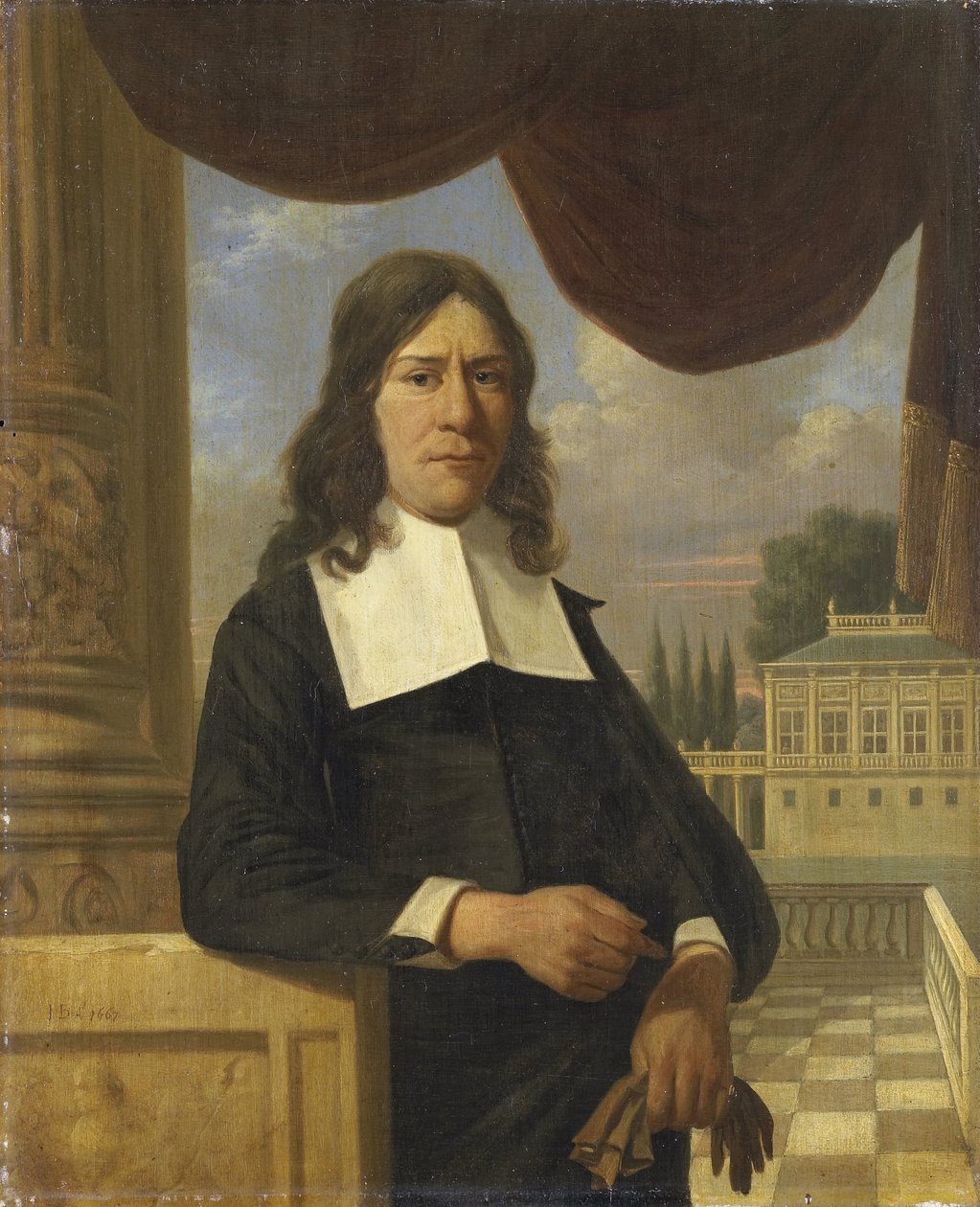 Nicolaes Eichelberg (falecido em 1699). Haarlem Merchant, Marido ou Helena van der Schalcke de Job Adriaensz Berckheyde (attributed to)