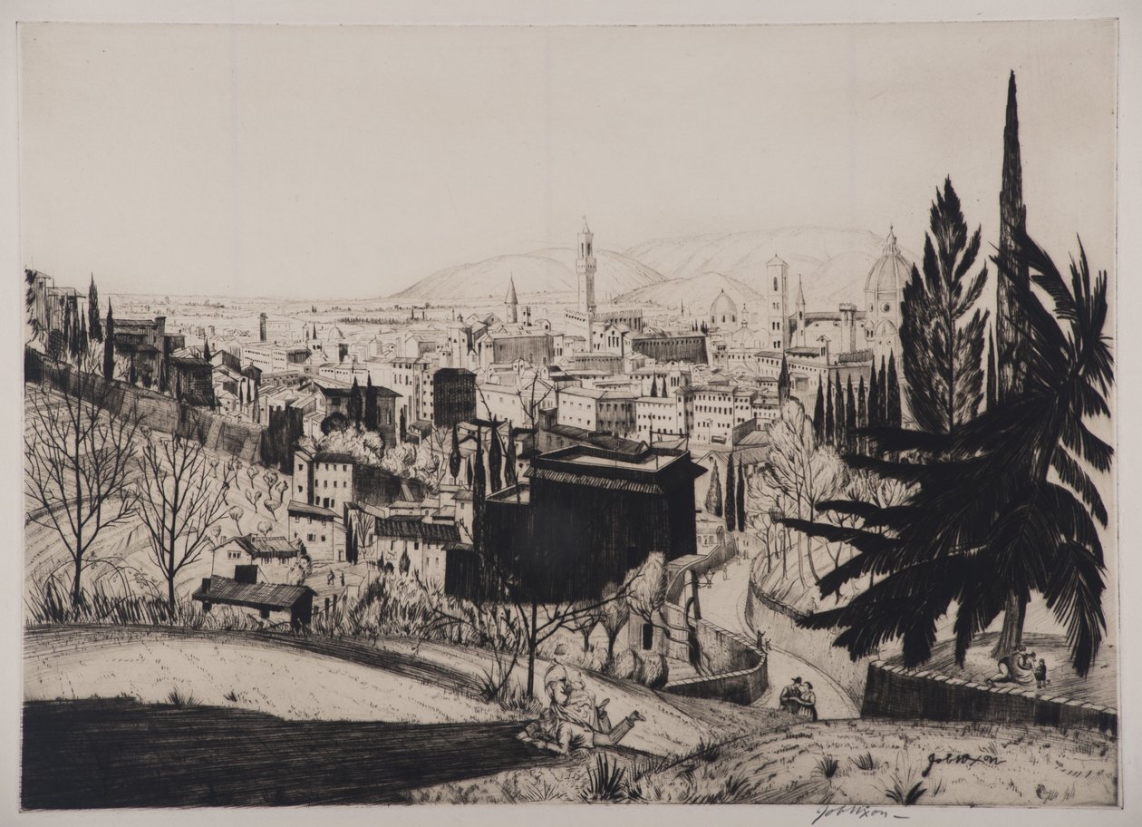 Florença, 1924 (ponto seco) de Job Nixon