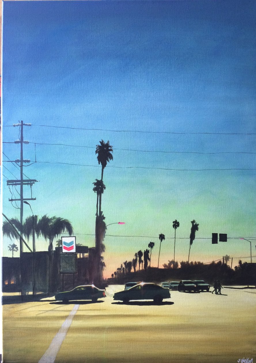 San Fernando Valley 10, c.2012 (acrílico sobre painel) de Joby Hickey