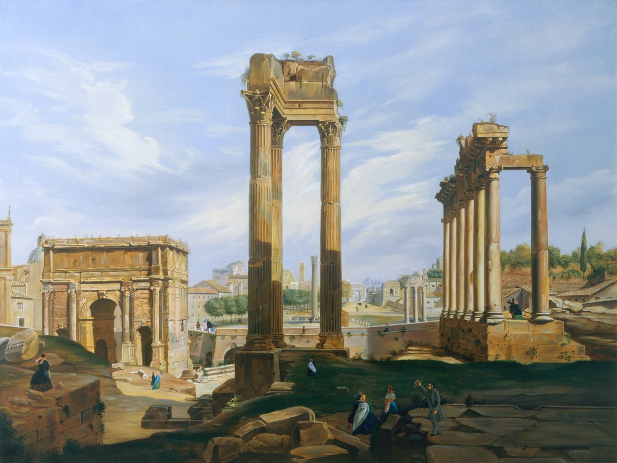 O Fórum Romano de Jodocus Sebastiaen van den Abeele