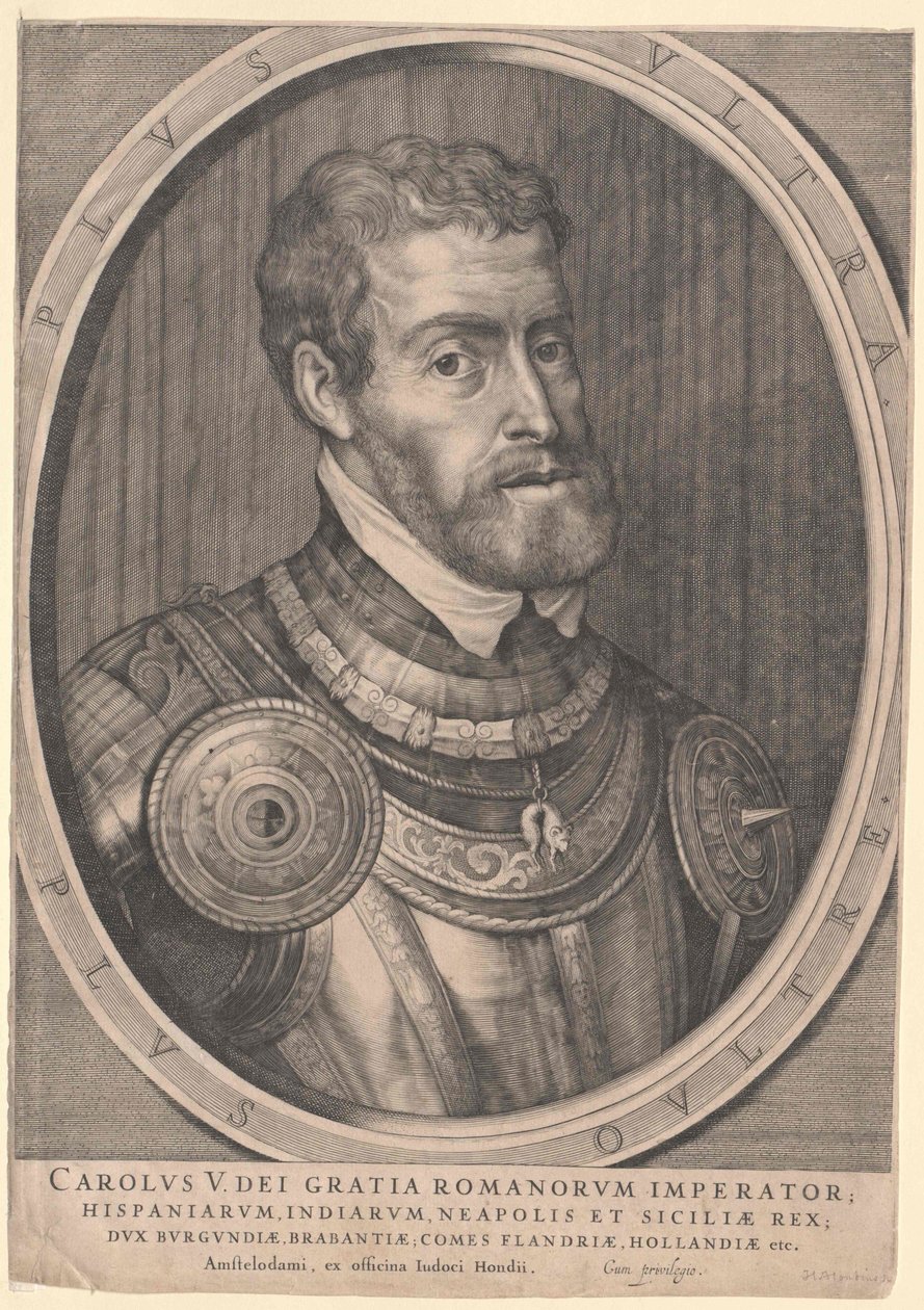 Sacro Imperador Romano Carlos V (impressão) de Jodocus The Younger Hondius