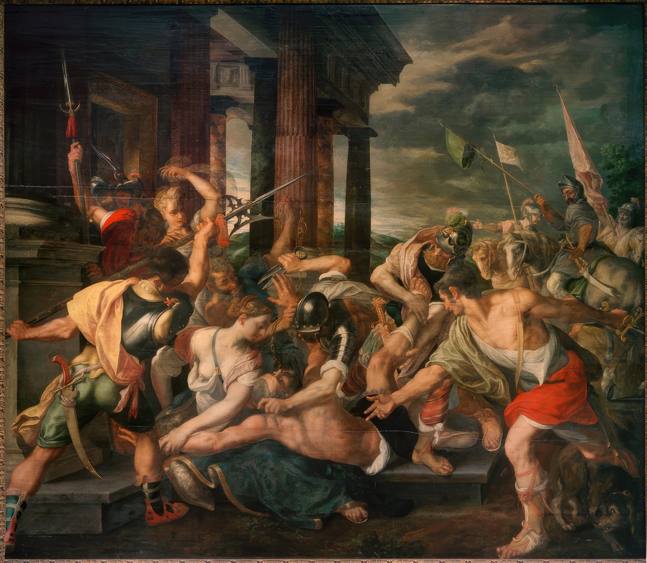 A traição de Delila e a captura de Sansão pelos filisteus de Jodocus de Winghe