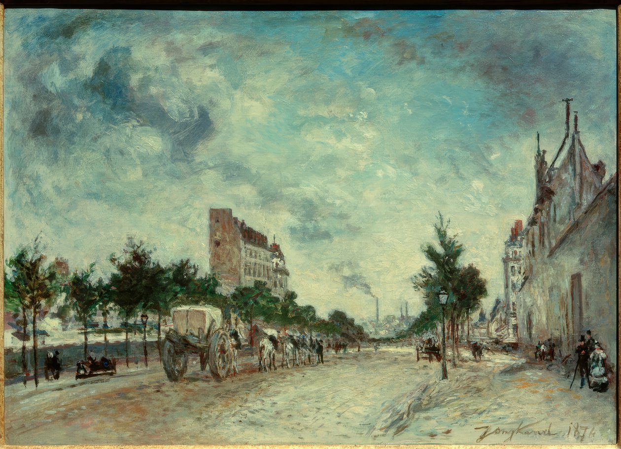 Boulevard de Port-Royal em Paris de Johan Barthold Jongkind