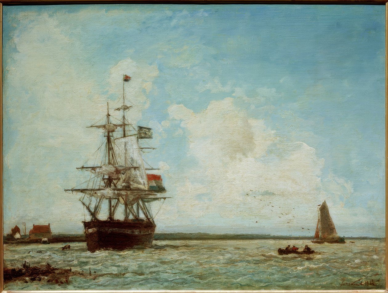 O grande canal de Dordrecht de Johan Barthold Jongkind