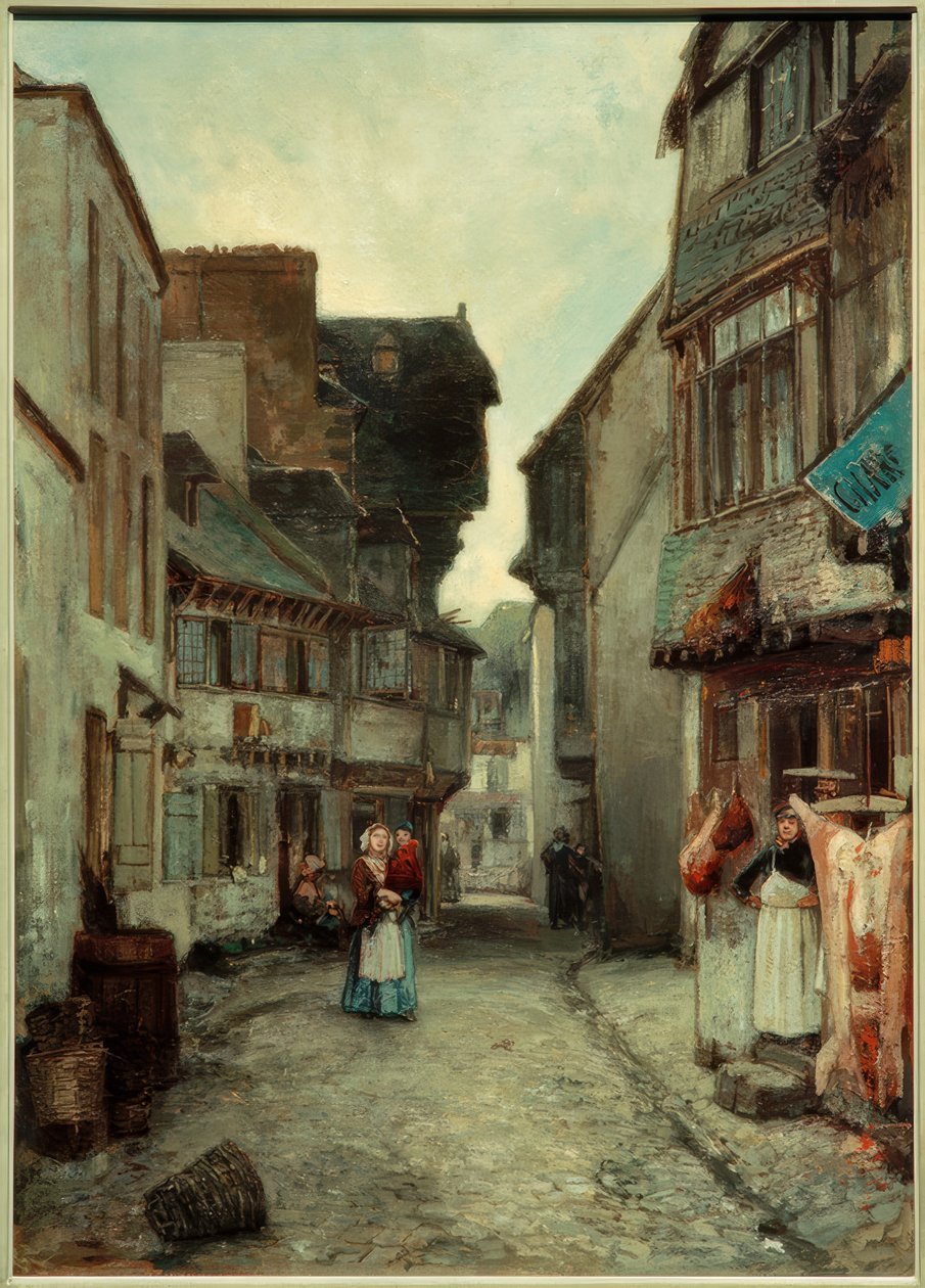 Beco em Landerneau de Johan Barthold Jongkind