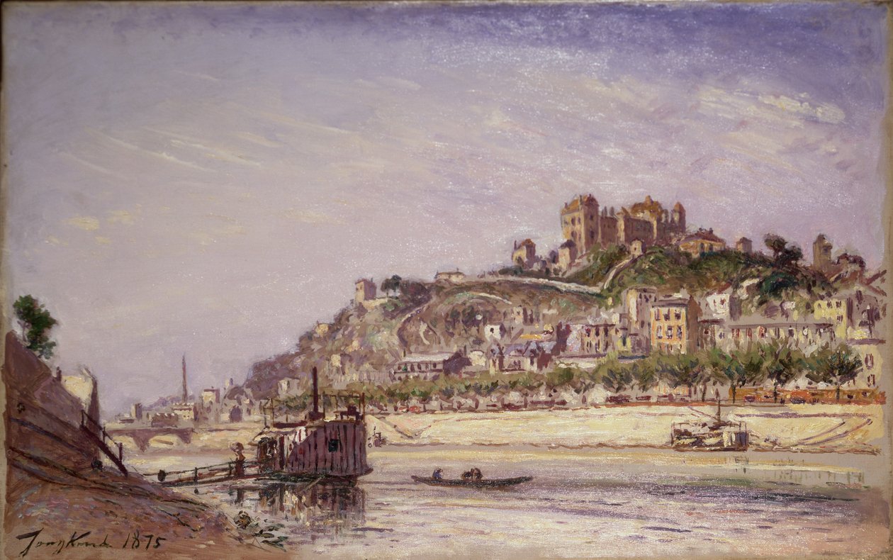 O Saone em Lyon, 1875 de Johan Barthold Jongkind