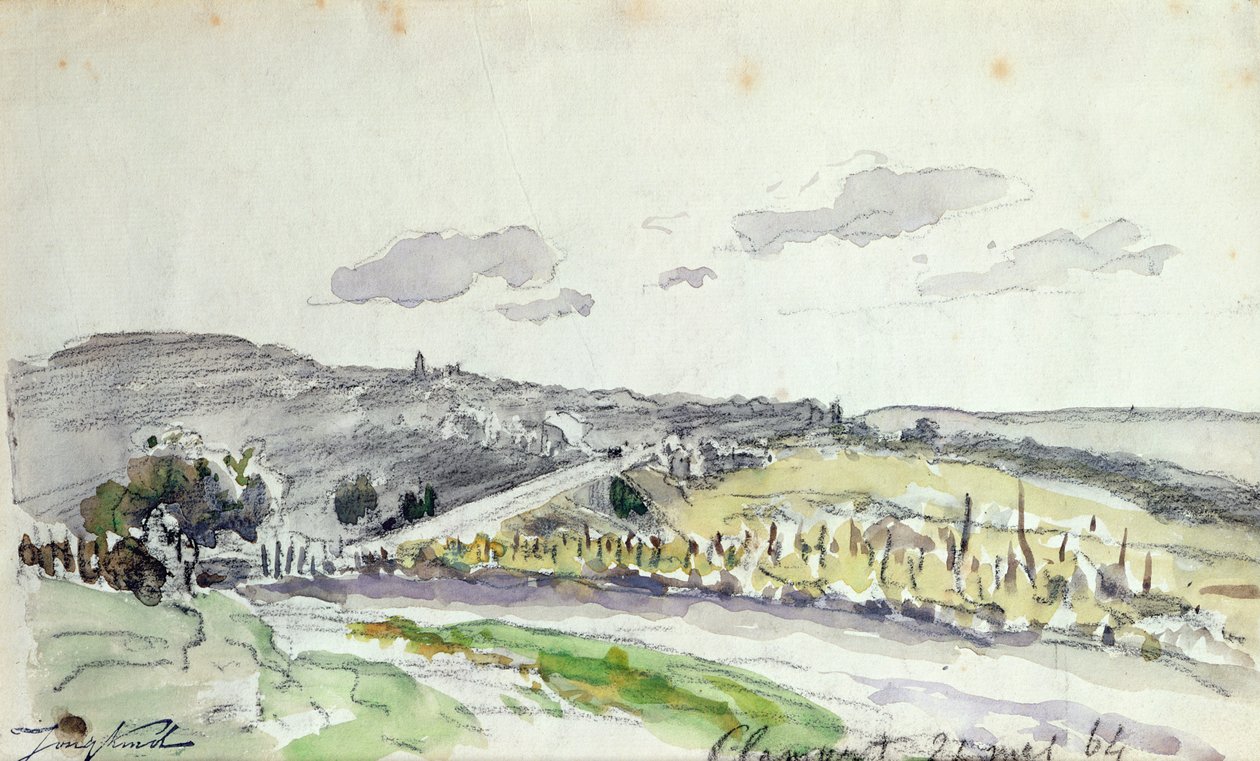 Vista de Clamart, 1864 de Johan Barthold Jongkind