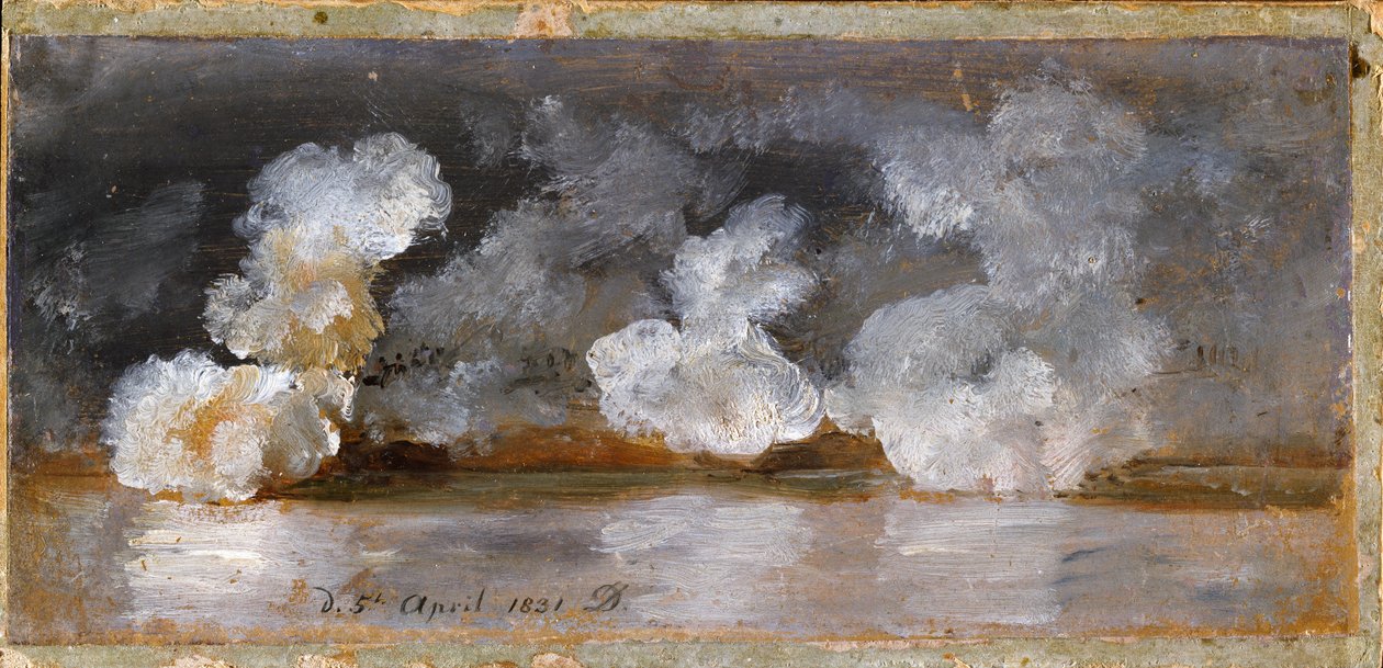 Fumaça de tiros de canhão de Johan Christian Dahl