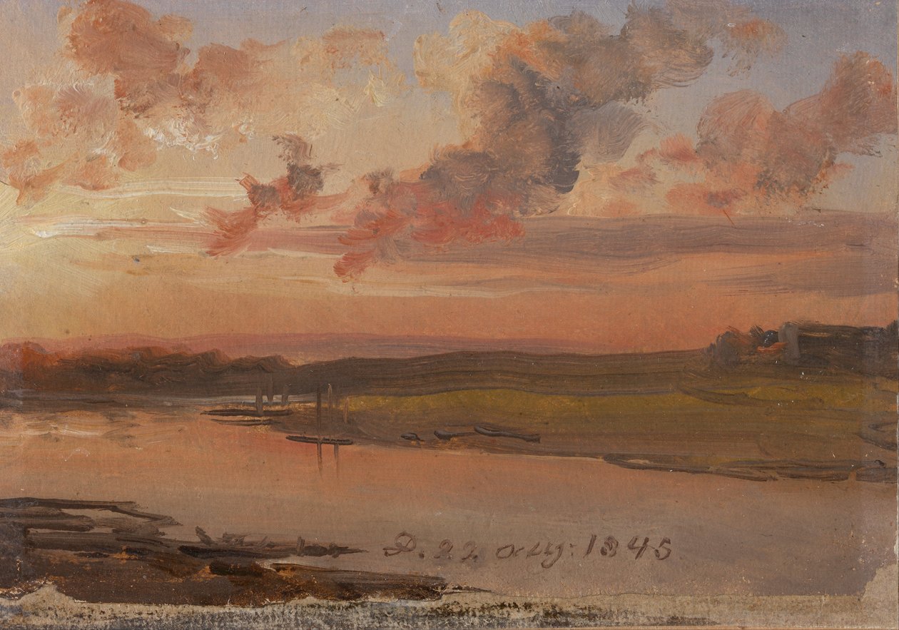 O Elba à noite de Johan Christian Dahl