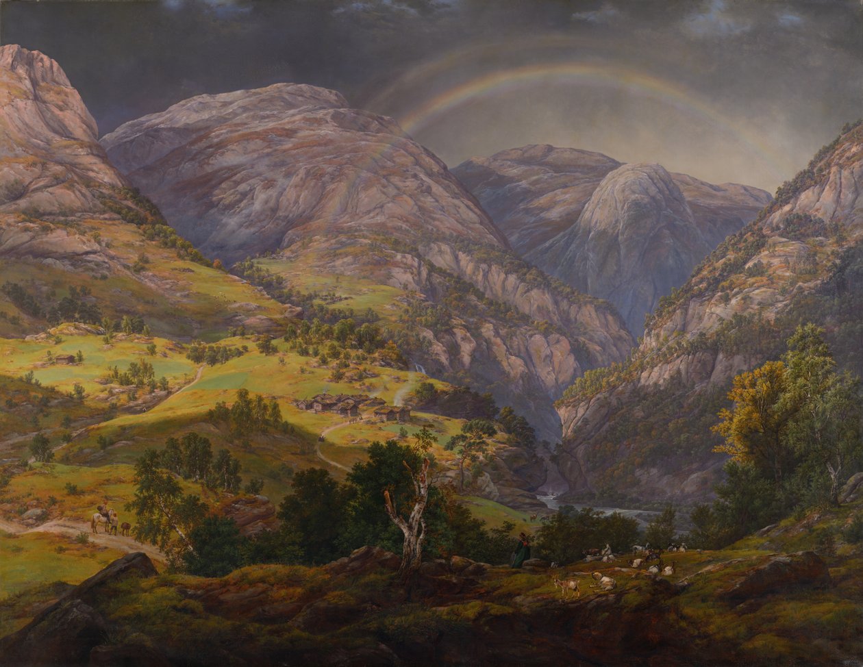 Vista de Stalheim Fra Stalheim de Johan Christian Dahl