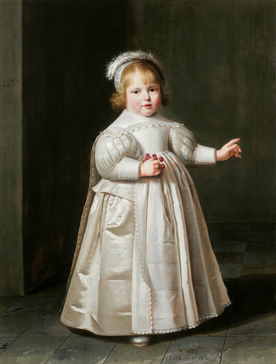 Retrato de Willem van der Muelen, 3 anos de idade, 1634 de Johan Cornelisz van Loenen