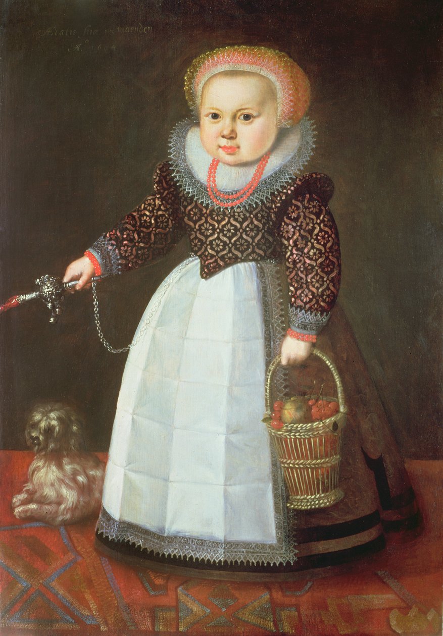 Criança jovem, com, um, cão de Johan Cornelisz van Loenen