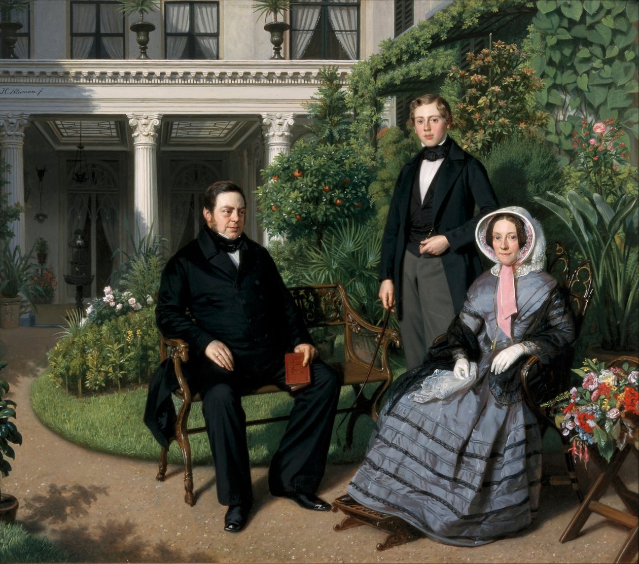 Retrato da família Metelerkamp de Johan Heinrich Neuman