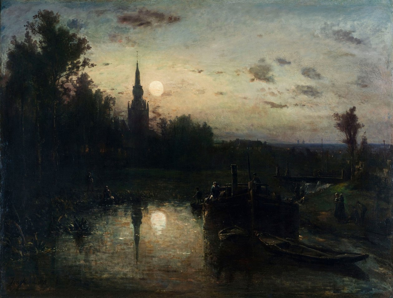 Luar em Overschie de Johan Barthold Jongkind