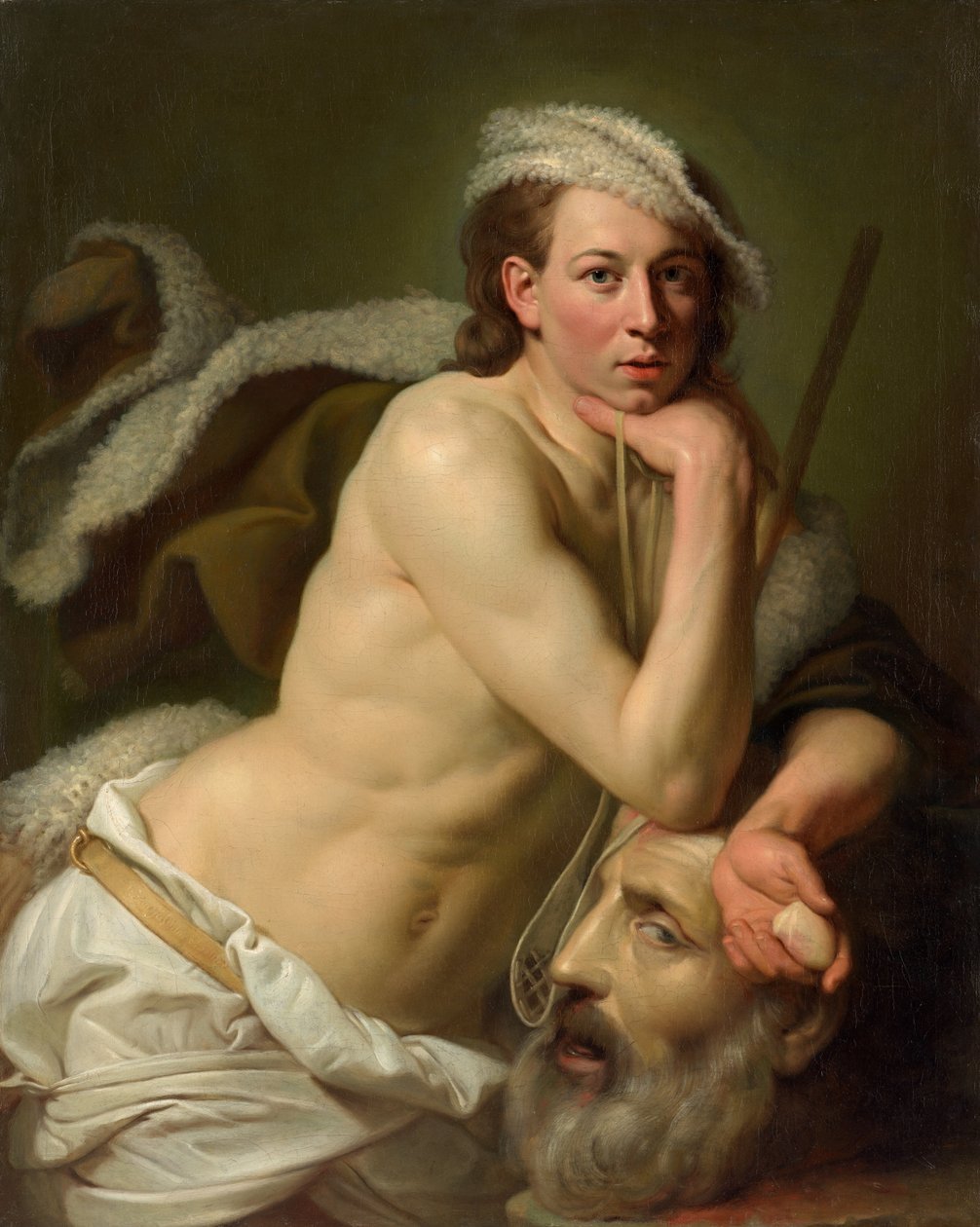 Auto-retrato como Davi com a cabeça de Golias de Johan Joseph Zoffany