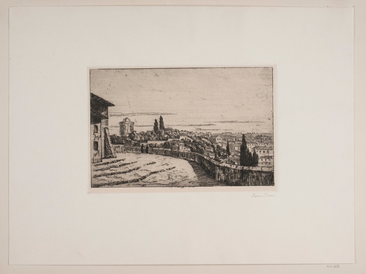 Vista de Roma de Janiculum Hill de Johan Rohde