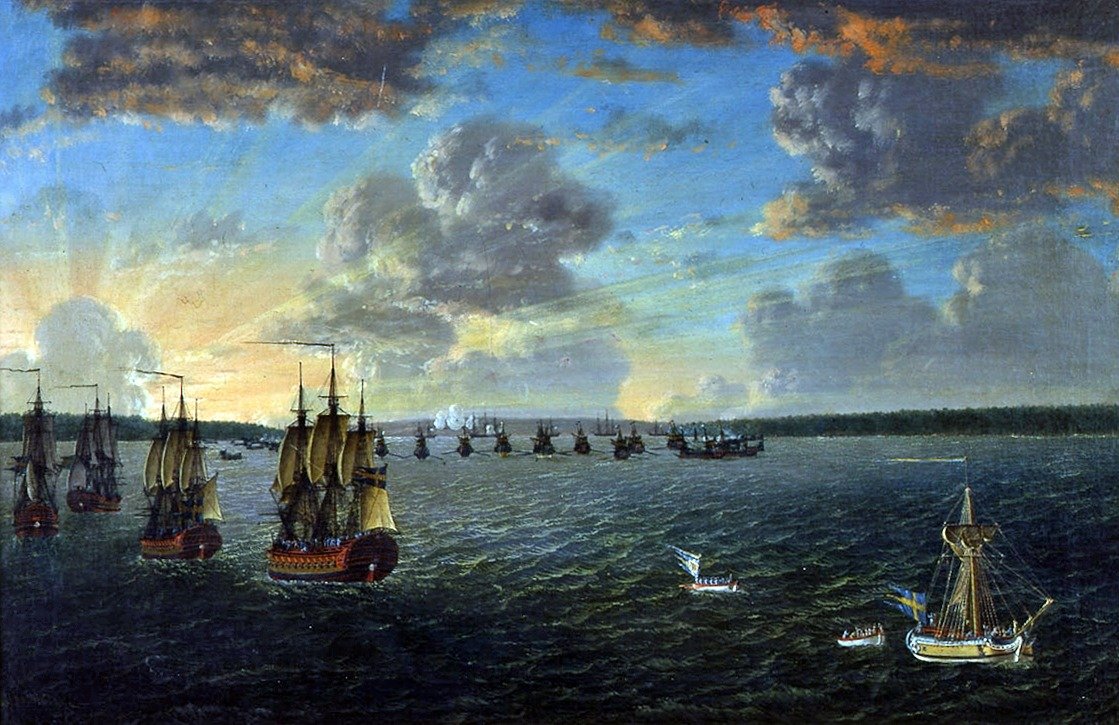 O selo no Golfo de Viborg 15.6 1790 de Johan Tietrich Schoultz