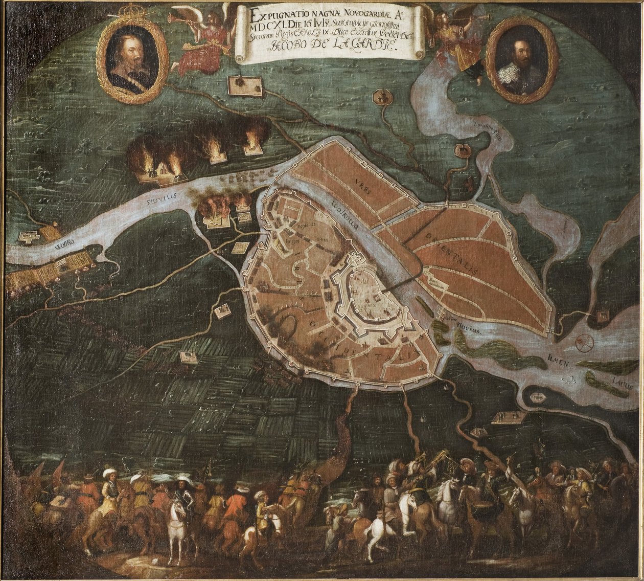 La bataille de Novgorod (Rusie), guerre polono suedoise (1600-1611) - A batalha de Novgorod de Johan Hammer