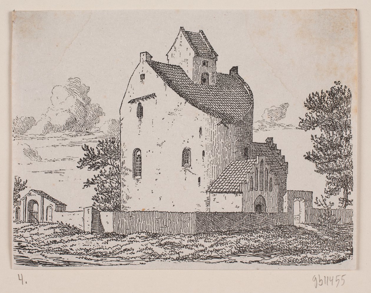 igreja de Bjernede de Johan Aagaard