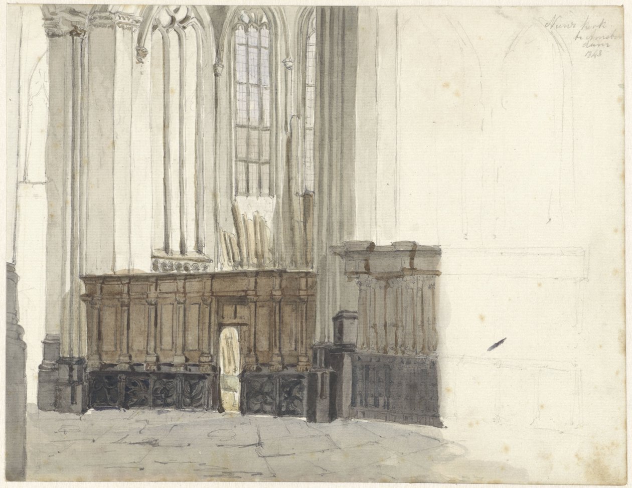 Drapenierskapel no Nieuwe Kerk em Amesterdão de Johan Adolph Rust