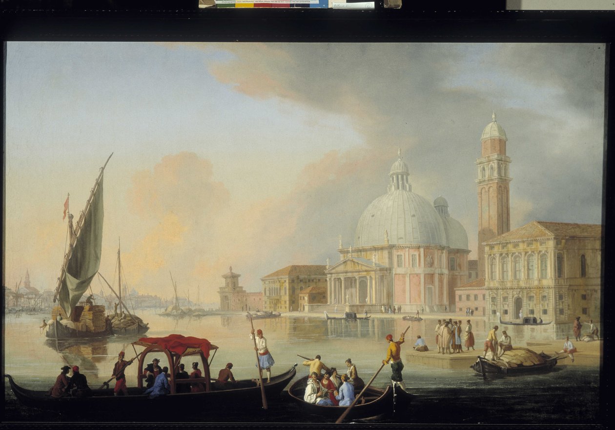 Vista de Veneza por Johan Richter (1665-1745). Escola flamenga e holandesa do século XVIII. (óleo sobre tela) de Johan Anton Richter