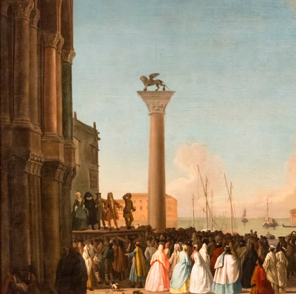 Vista da Piazzetta, Veneza, ca. 1730-35 (óleo sobre tela) de Johan Anton Richter