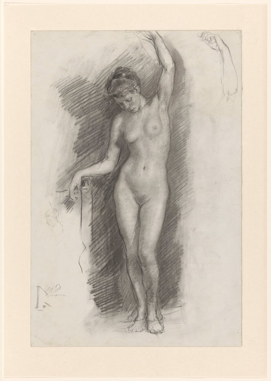 Nua Feminina em pé de Johan Antonie de Jonge