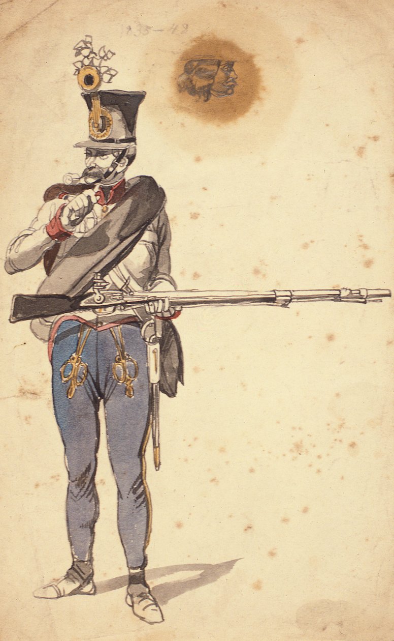 Soldado privado da infantaria húngara, 1835-1849 de Johan Baptiste Heinefetter