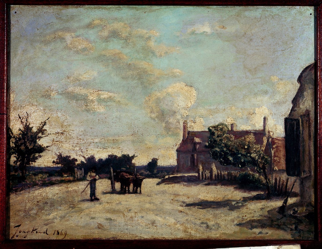 Auberge Peinture de Jean Barthold Jongkind (1819-1891) 1869 Paris, Musee du Peute Palais. de Johan Barthold Jongkind