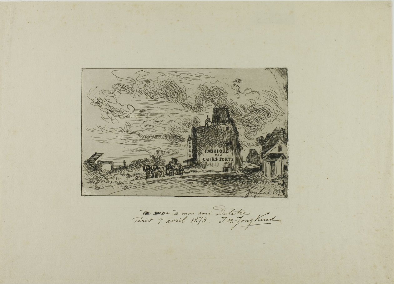 Demolição da Rue des Francs-Bourgeois Saint Marcel de Johan Barthold Jongkind