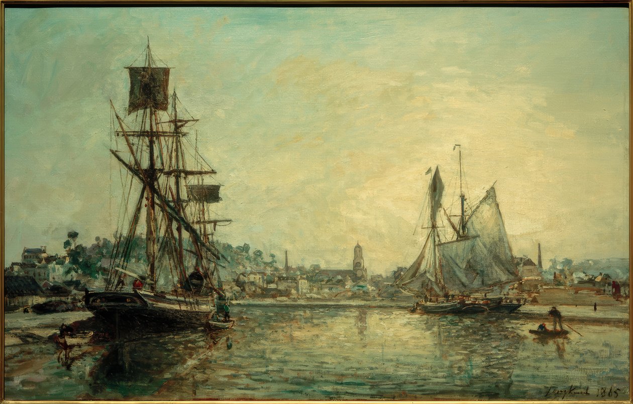 O porto de Honfleur de Johan Barthold Jongkind