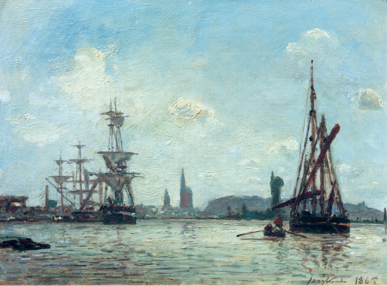 O Sena em Rouen de Johan Barthold Jongkind