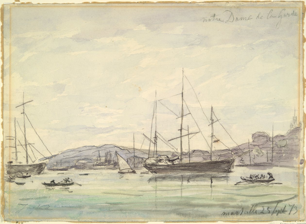 Cena do porto, Marselha de Johan Barthold Jongkind