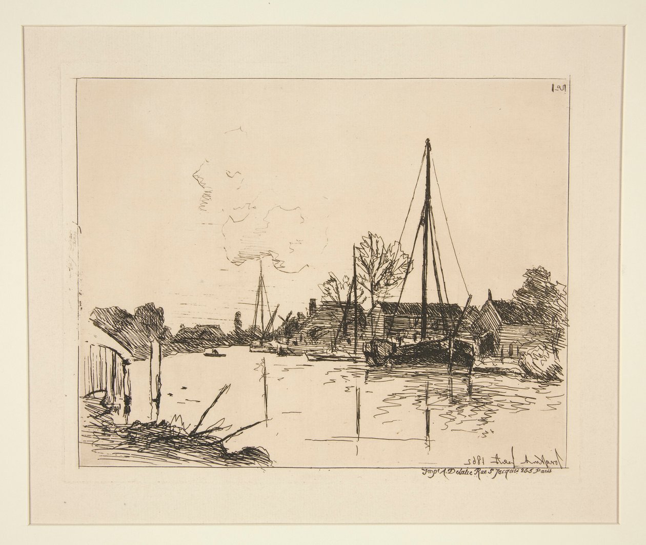 Le Canal (O Canal) de Johan Barthold Jongkind