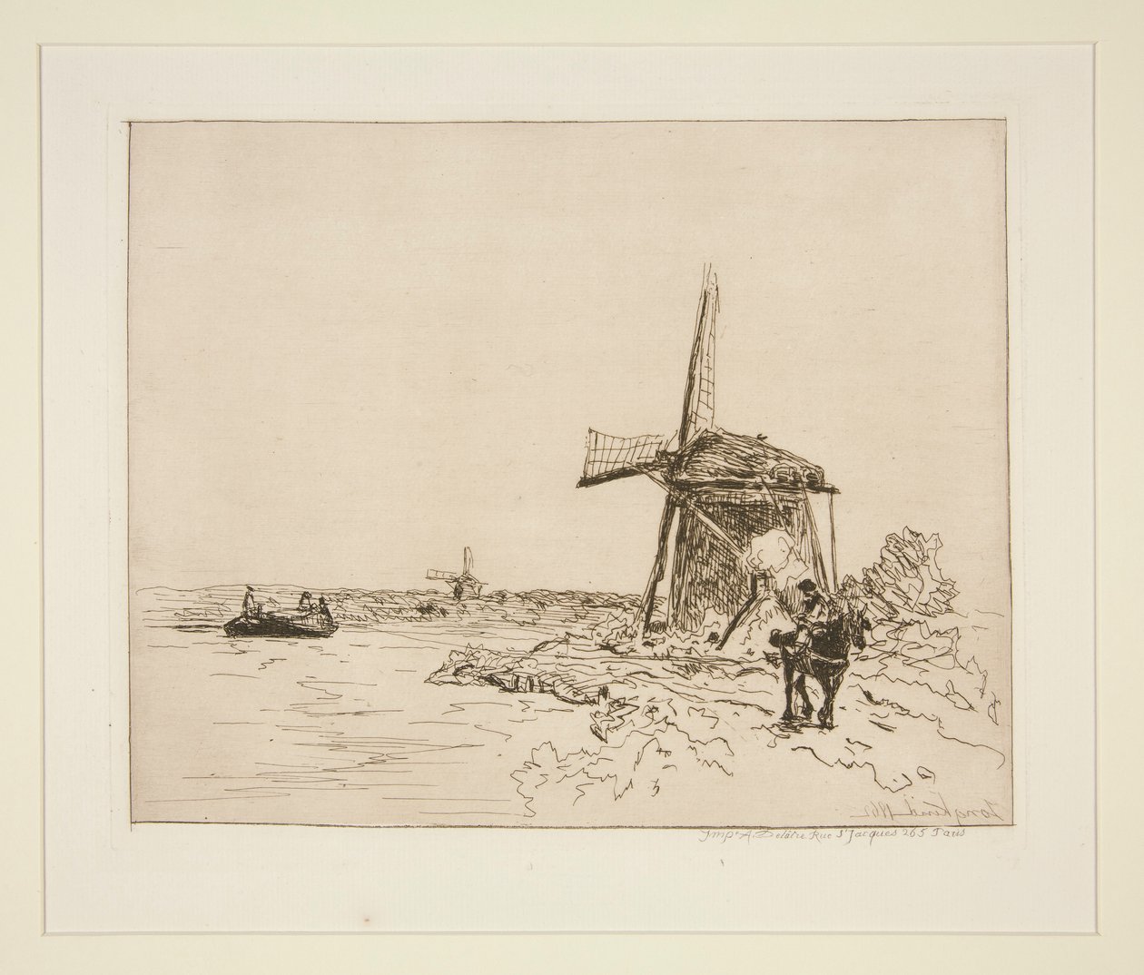 Le Chemin de Halage (O Caminho de Halage) de Johan Barthold Jongkind