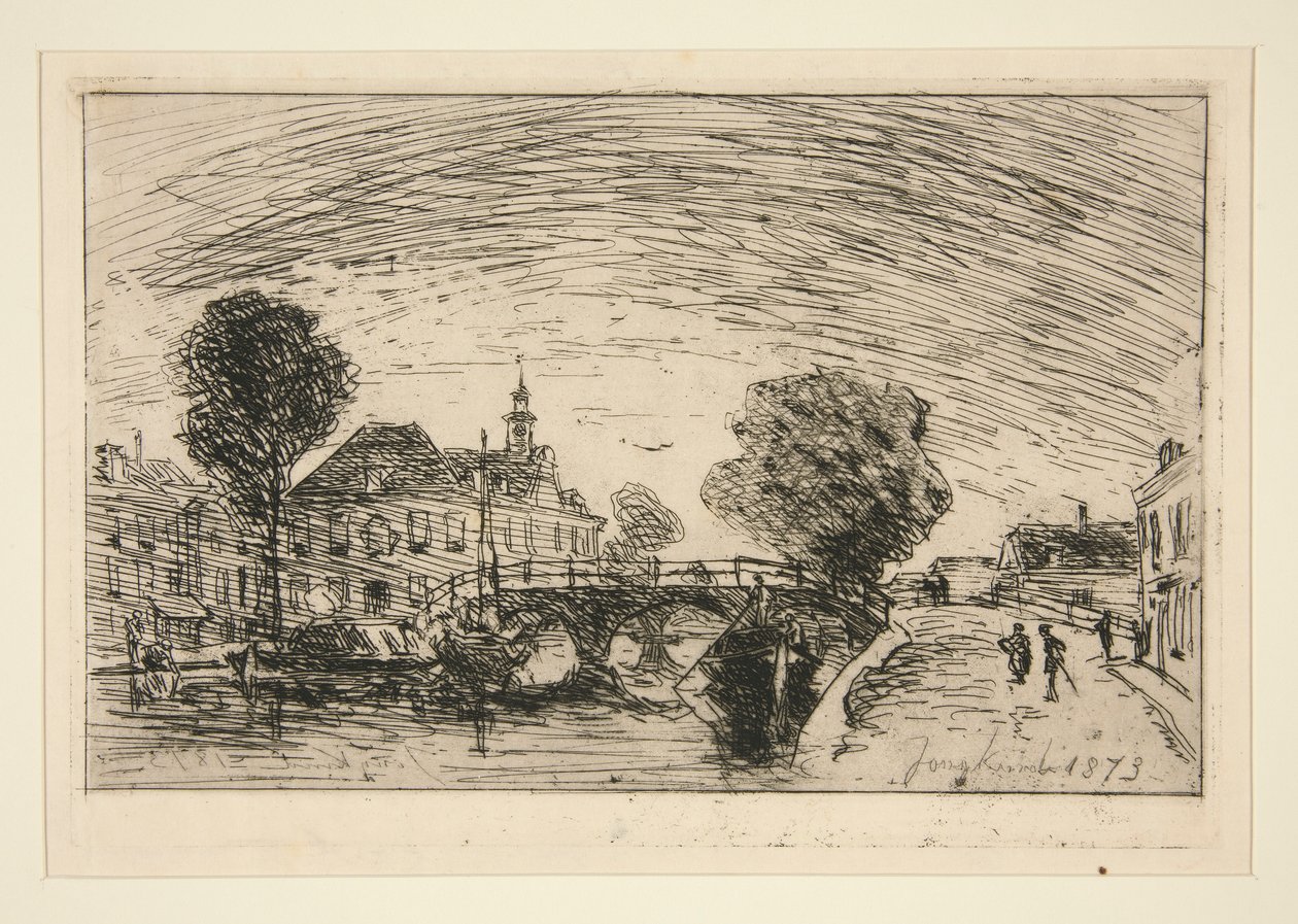 Ponte sobre o canal de Johan Barthold Jongkind