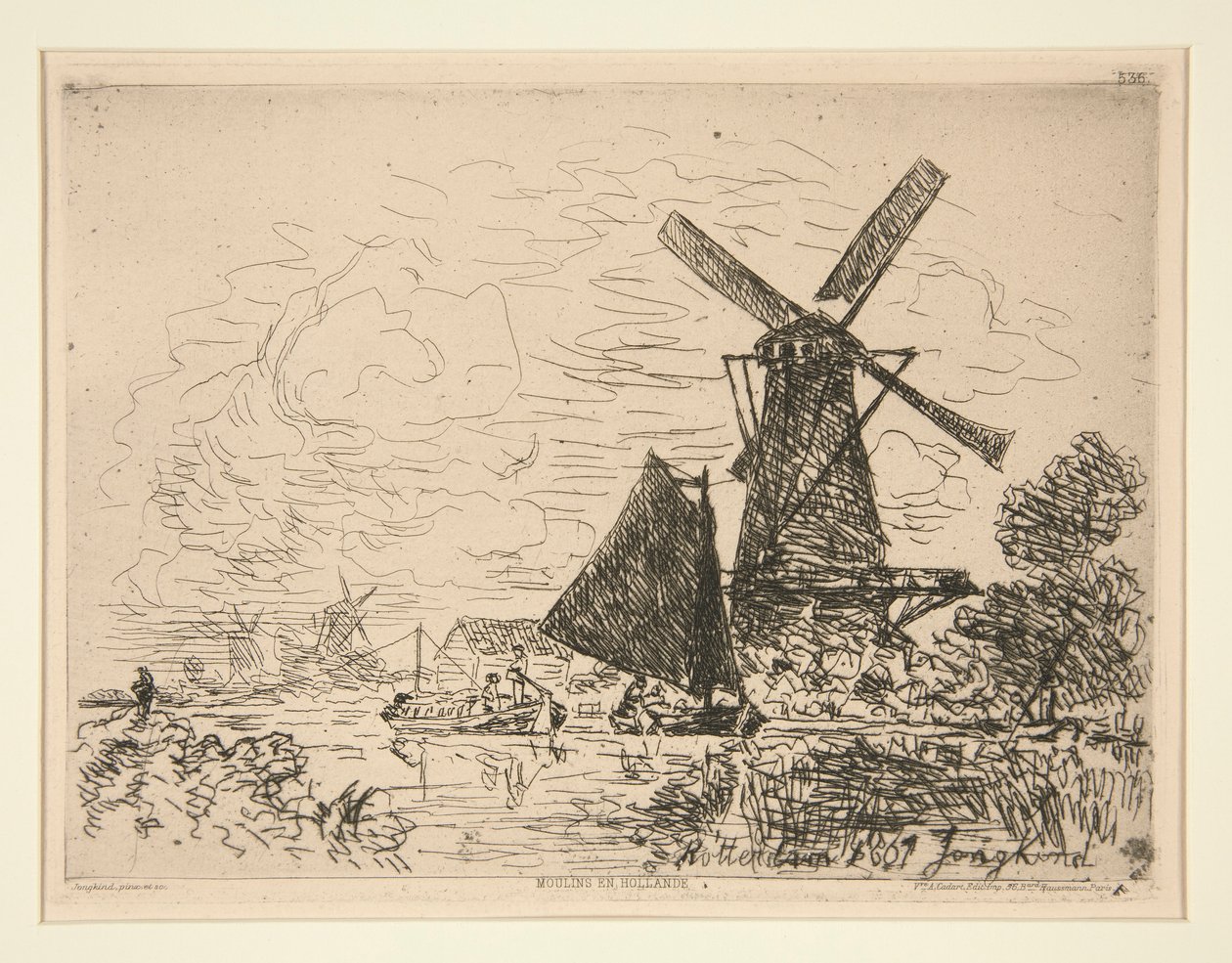 Moulins en Hollande (Mills in Holland) de Johan Barthold Jongkind