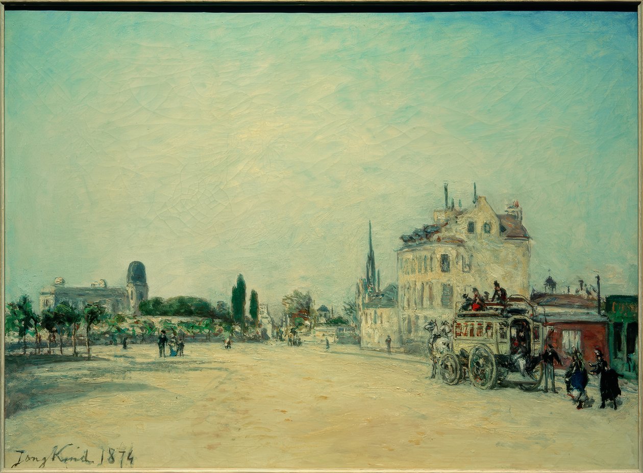 Stagecoach no Faubourg St. Jacques de Johan Barthold Jongkind