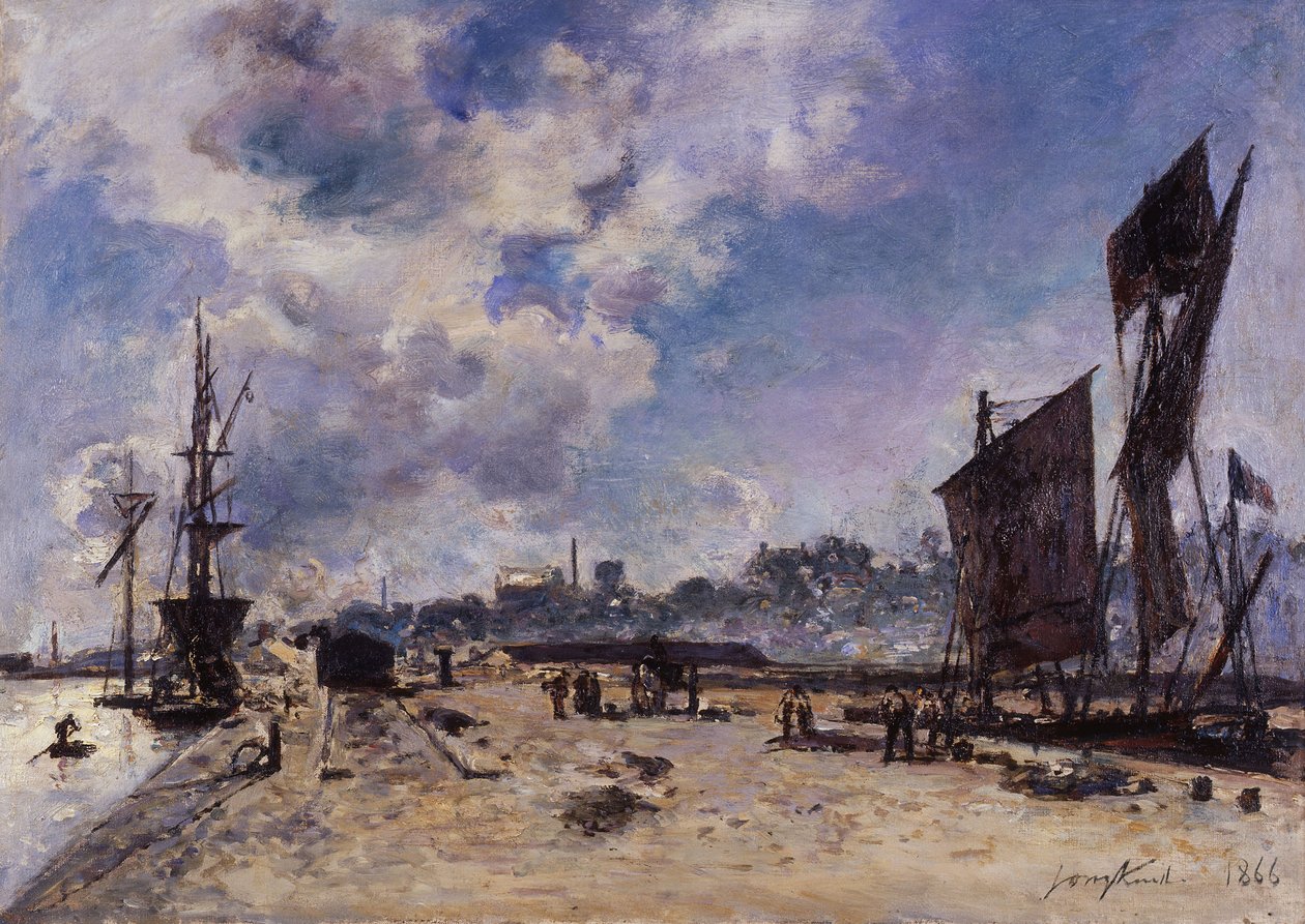 Quay em Honfleur de Johan Barthold Jongkind