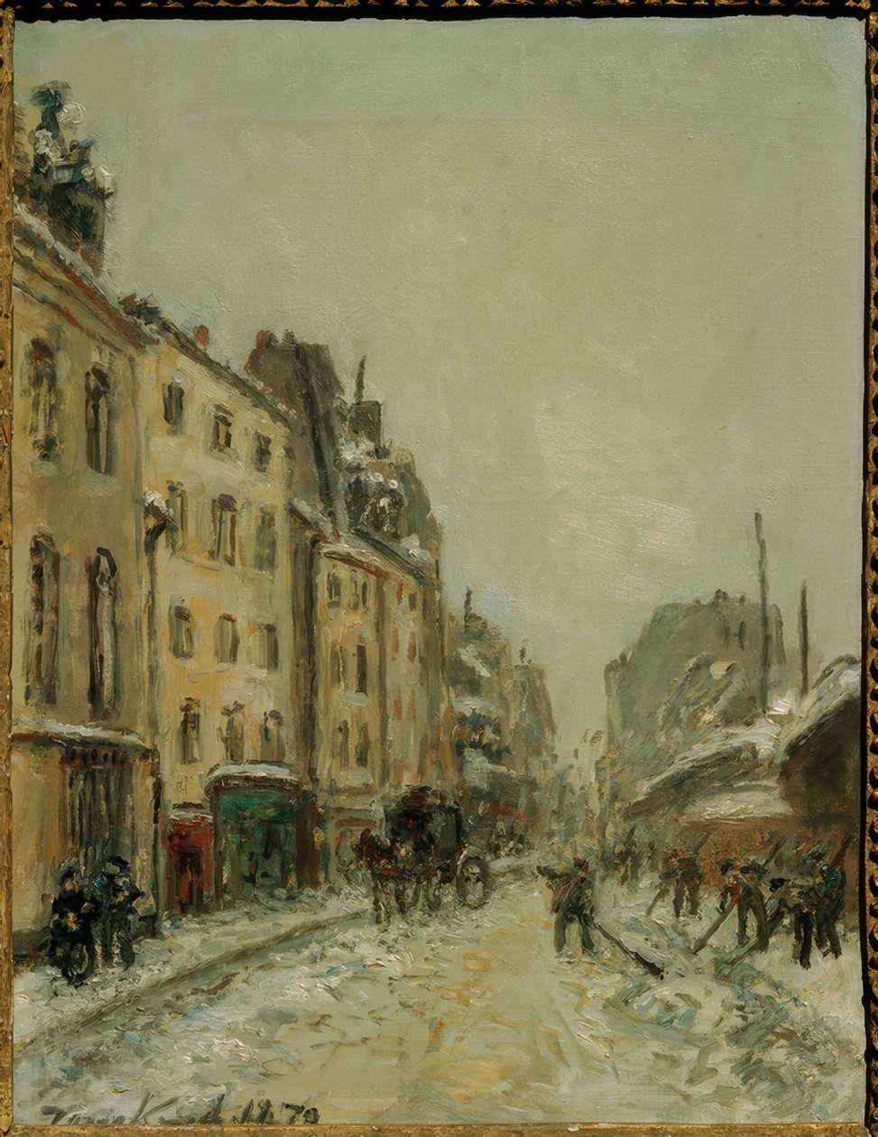 Rua Faubourg Saint-Jacques, Schneeschaufler de Johan Barthold Jongkind