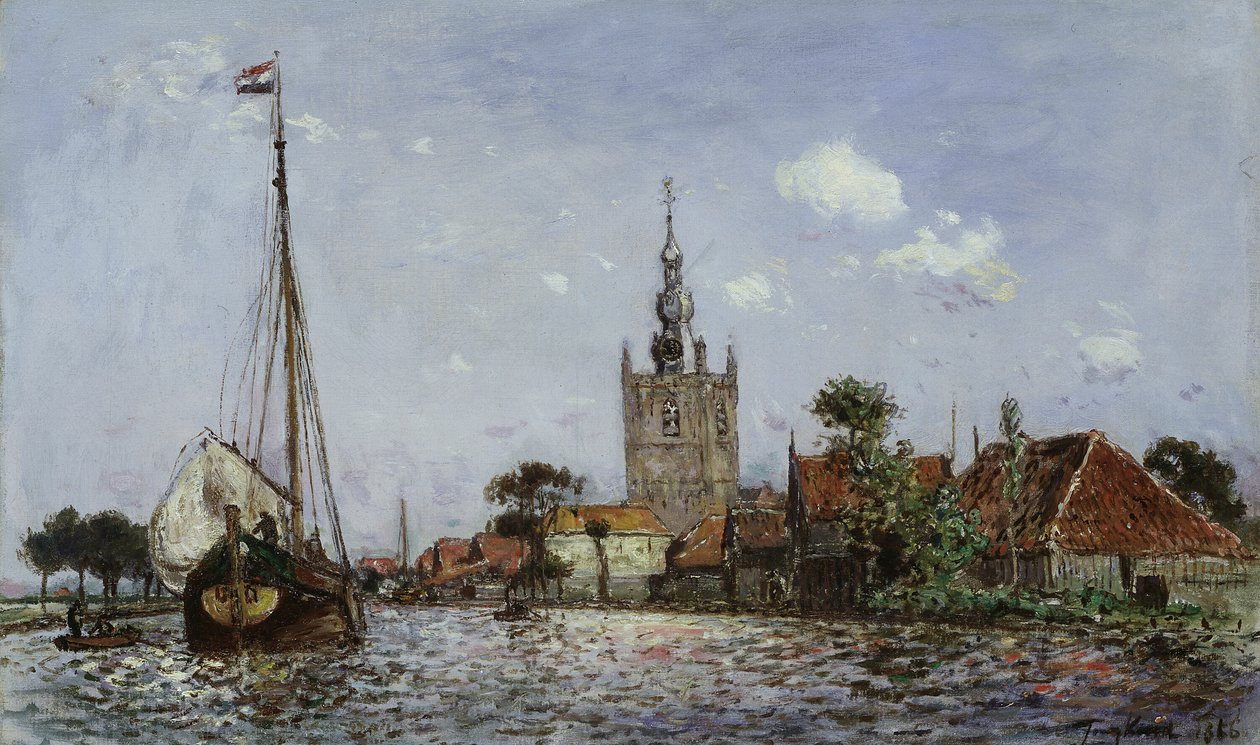 A Igreja de Overschie de Johan Barthold Jongkind