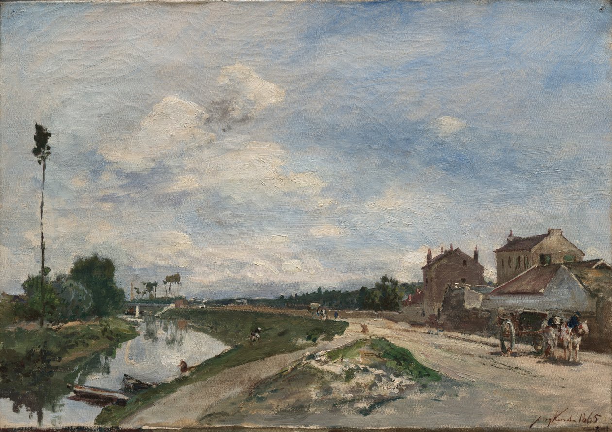 O Sena em Bas Meudon de Johan Barthold Jongkind