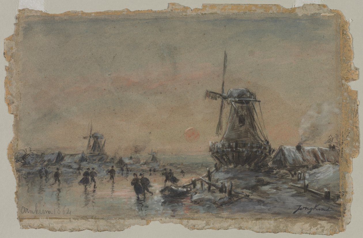 Vista de Arnheim, 1864. de Johan Barthold Jongkind