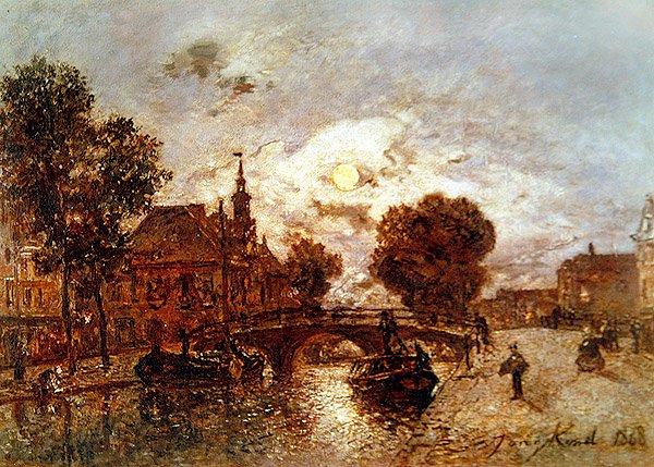 Vista de Haia, 1868 de Johan Barthold Jongkind