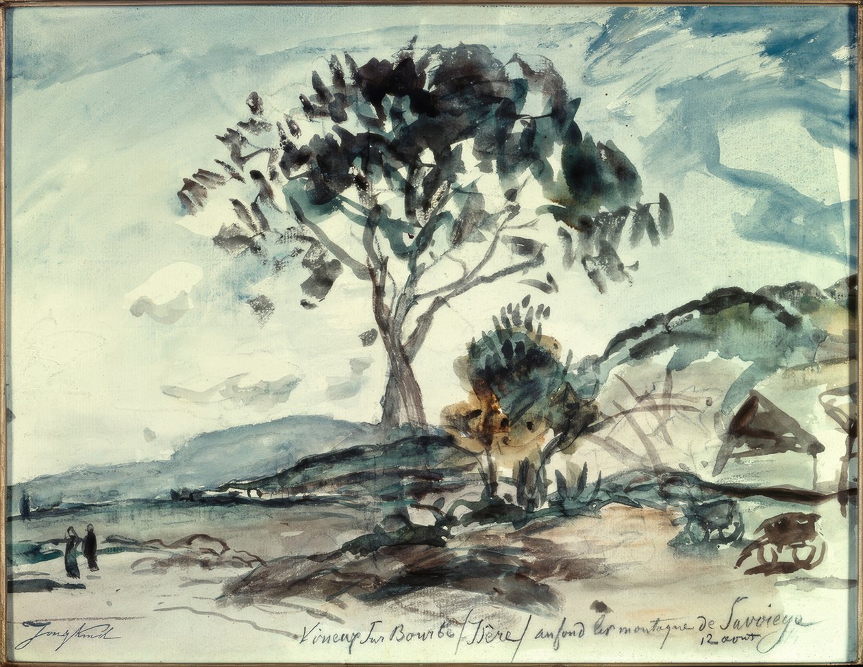 Virieux em Bourbe - Isère de Johan Barthold Jongkind